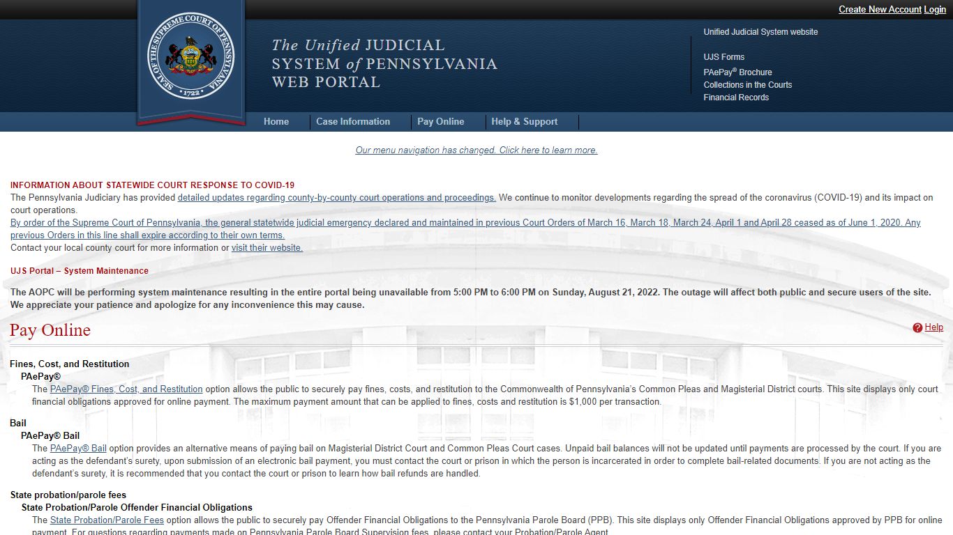Pennsylvania's Unified Judicial System